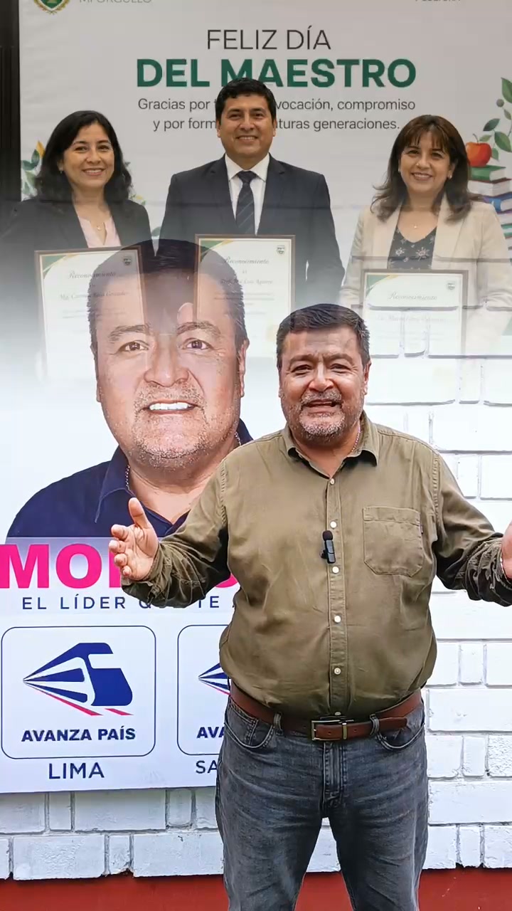 Roberth Montoya en la calle durante la campaña